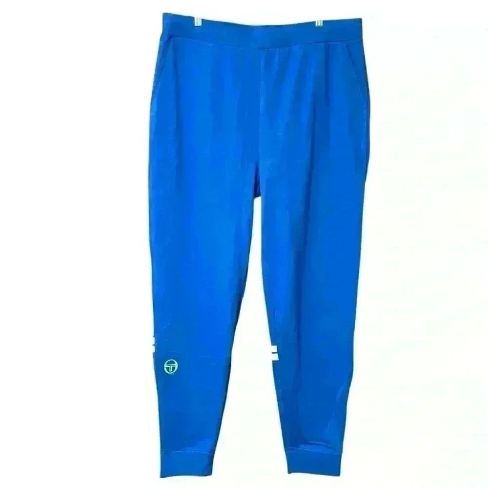 Sergio Tacchini Orion Blue Sweatpants 2XL Tenniscore Blokecore Sportcore NWT